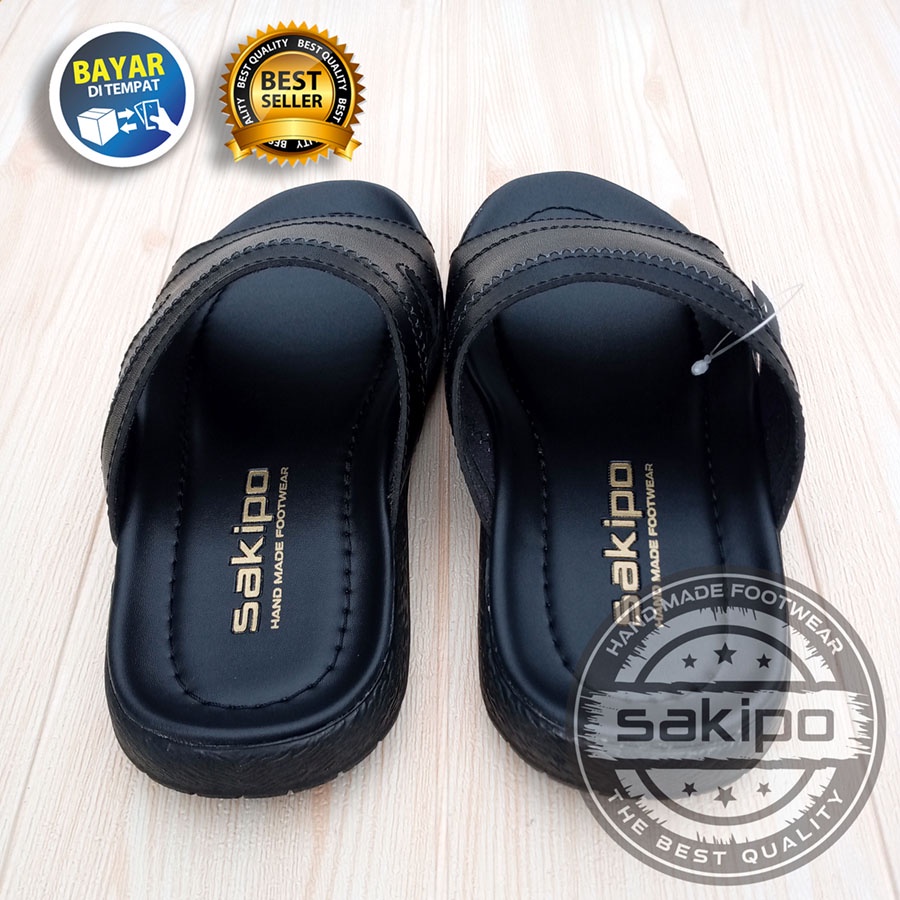 PROMO RAMADHAN SALE !!  SANDAL PRIA REMAJA KULIT SINTETIS / SENDAL PRIA DEWASA REMAJA ORIGINAL / SENDAL PRIA DEWASA SLOP HITAM COKLAT TERBARU / SANDAL PRIA DEWASA SLOP HITAM COKLAT TERBARU  /  SENDAL PRIA DEWASA REMAJA KULIT SINTETIS / SAKIPO