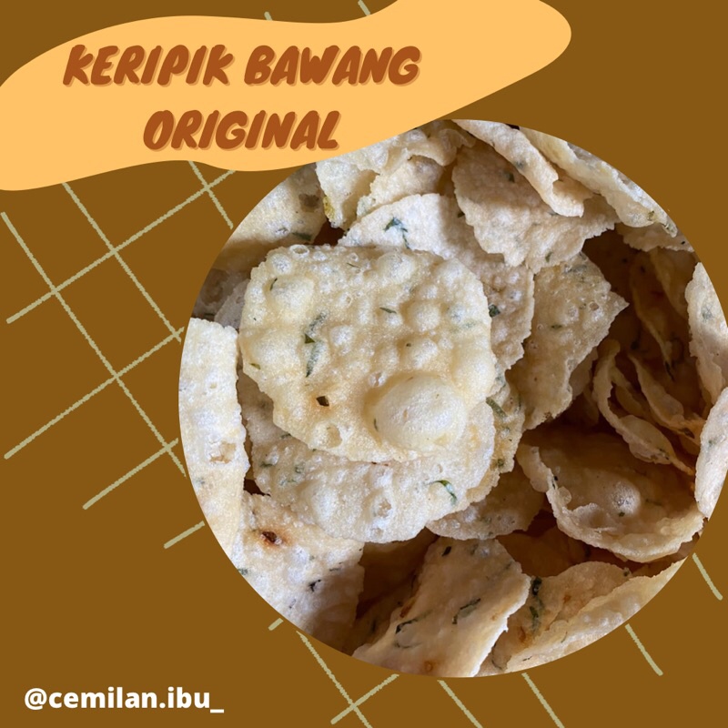 

KERIPIK BAWANG 125GR ORIGINAL ASIN GURIH