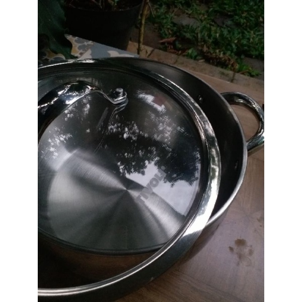 TIVOLI 20CM STAINLESS STEEL INDUCTION DUTCH OVEN PAN PANCI INDUKSI