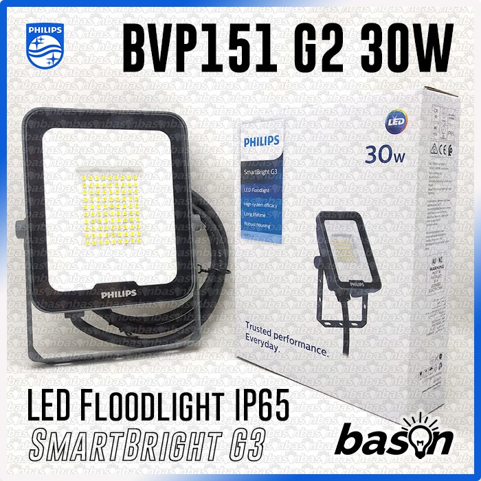 PHILIPS BVP151 30W LED Flood Light G2 IP65 - Lampu Sorot Outdoor