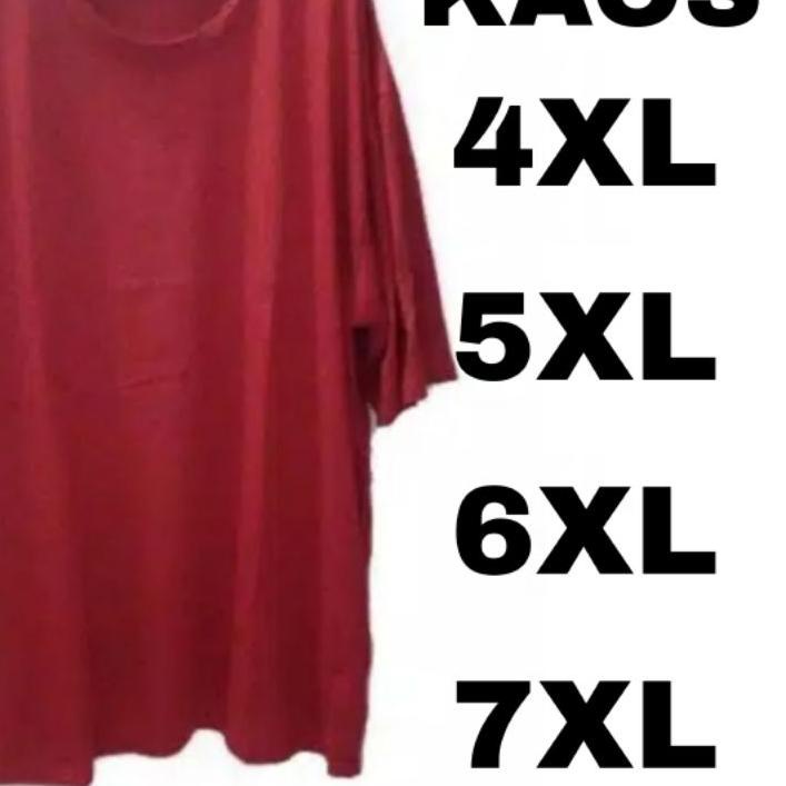 [cod]  kaos polos/3xL,4Xl,5xL,6xL,7xL/bigsize/jumbo/pria/wanita/lengan/pendek/adem over size t.shirt