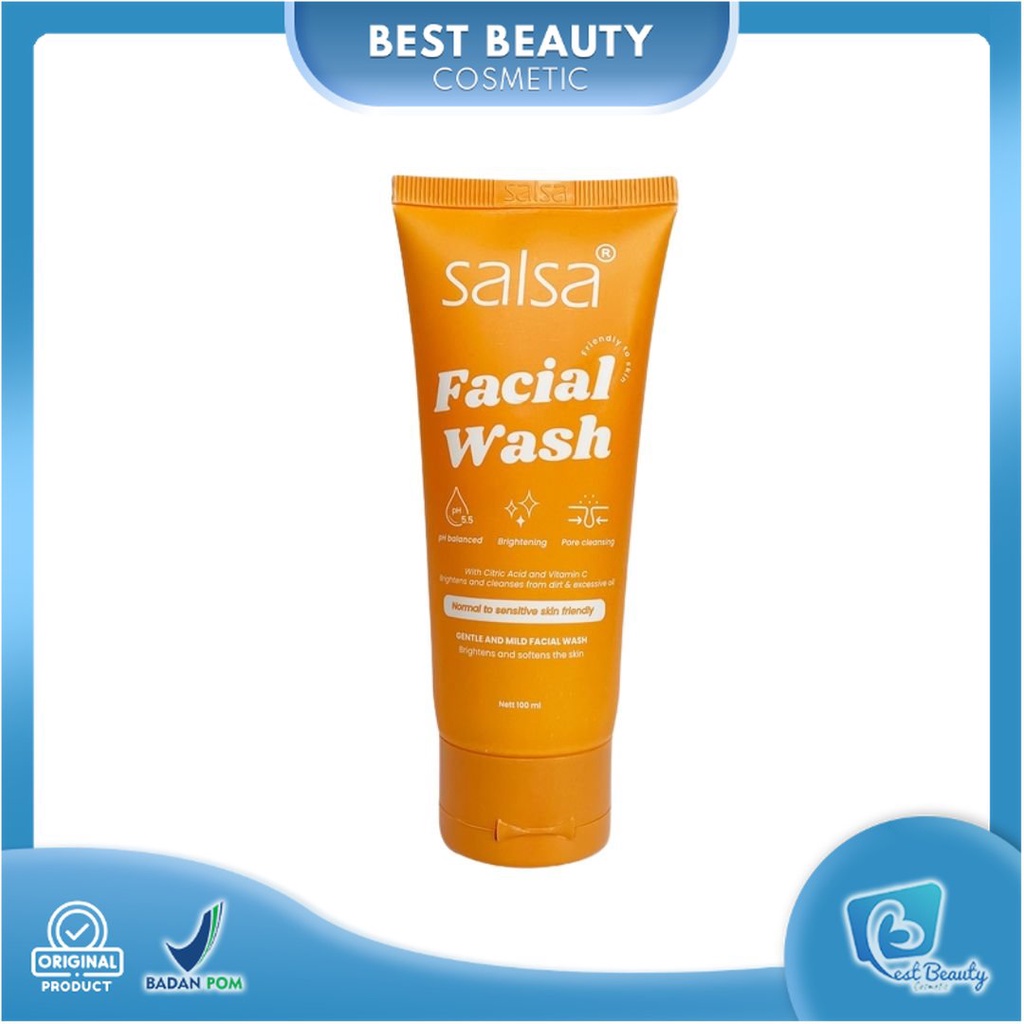 ★ BB ★ SALSA Gentle and Mild Facial Wash 100ml - Sabun Pembersih Wajah untuk Semua Jenis Kulit