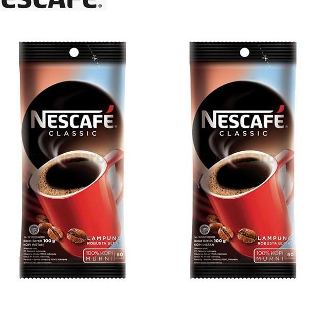 

♠ Nescafe Classic Kopi Hitam Instan Pouch 100 gr ➫