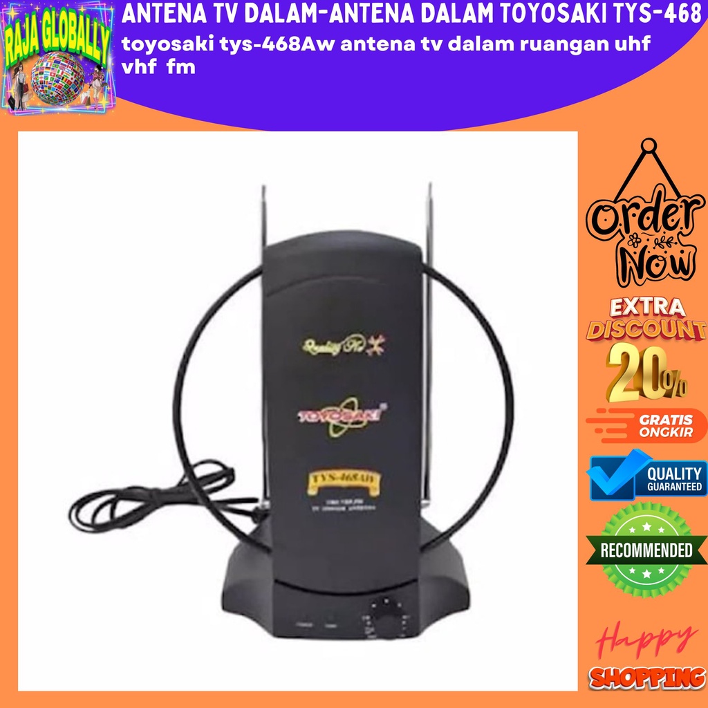 ANTENA TV DALAM ANTENA DALAM TOYOSAKI TYS-468 KUALITAS TINGGI ANTENA TV TOYOSAKI ANTENA TV DALAM RUA