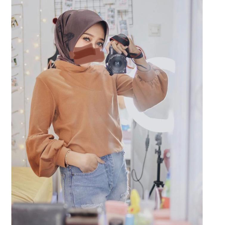 Murah Meriah ATASAN Kaos Polos Tartan Basic Vivaldi Fashion Import