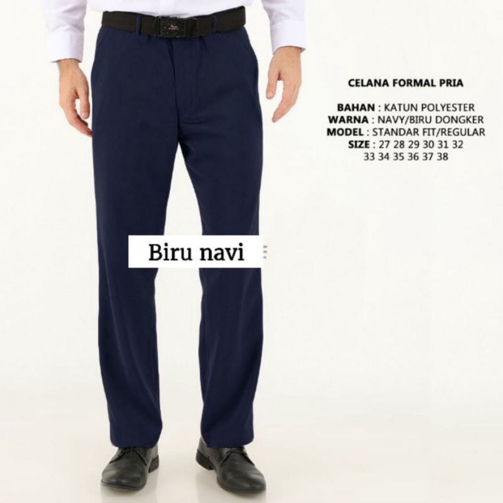 BENZCAKEP - CELANA KERJA KANTOR FORMAL PRIA SLIMFIT BAHAN TEBAL / BAHAN TWIST PREMIUM