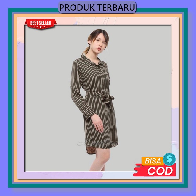 Tunik Wanita Terbaru Kekinian -Radwah Tunik Crinkle - Tunik Korean Style Monellina 03630 Baju Tunik 