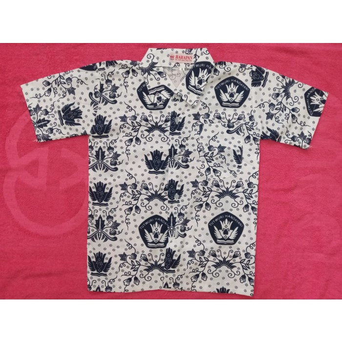 BAJU SERAGAM BATIK BIRU SD LENGAN PENDEK - 7