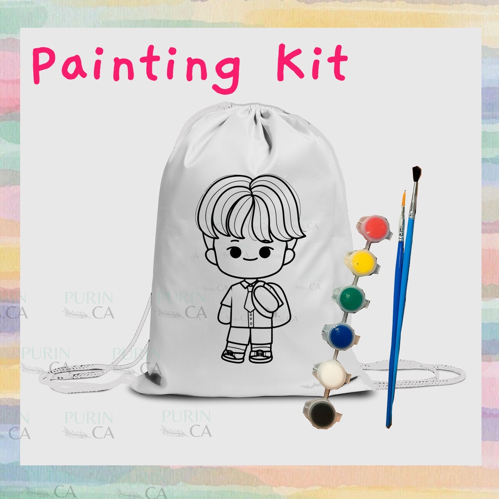 Painting Kit Coloring Kids Motif CUTE BOY