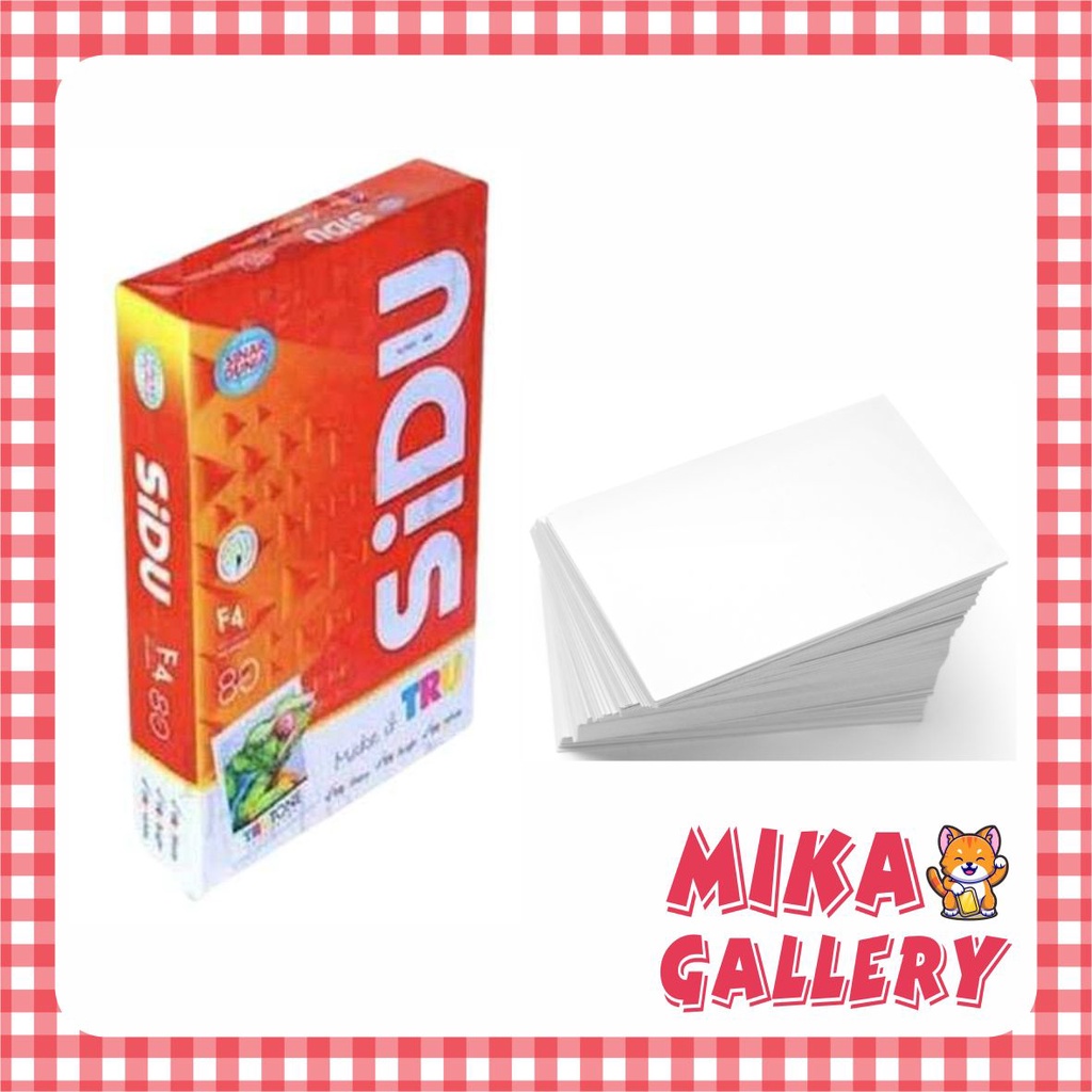 

Kertas HVS SIDU Putih F4 70 80 Gsm Ecer 50 100 Lembar