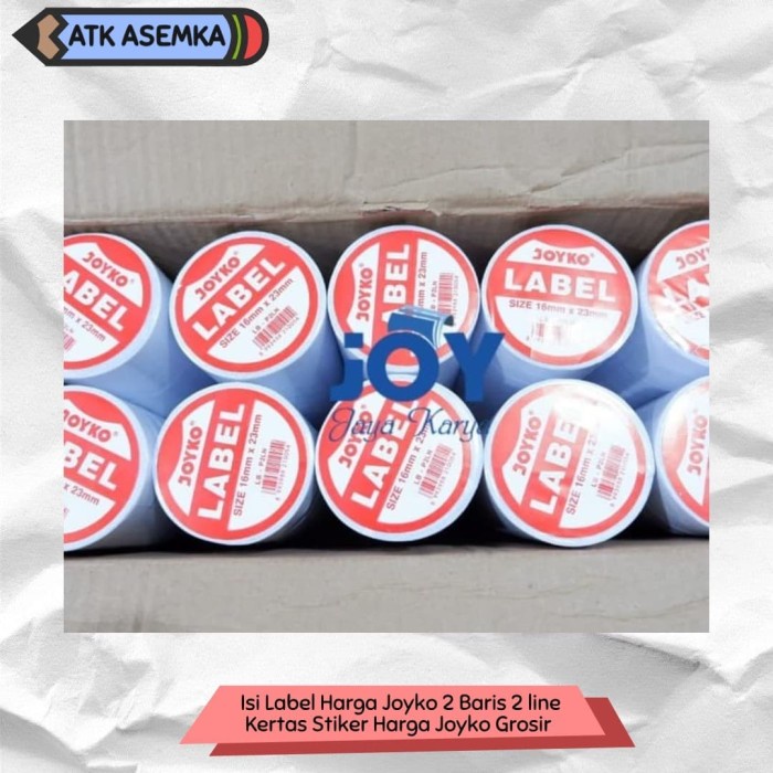 

BISA COD Isi Label Harga Joyko 2 Baris 2 line /Kertas Stiker Harga Joyko Grosir