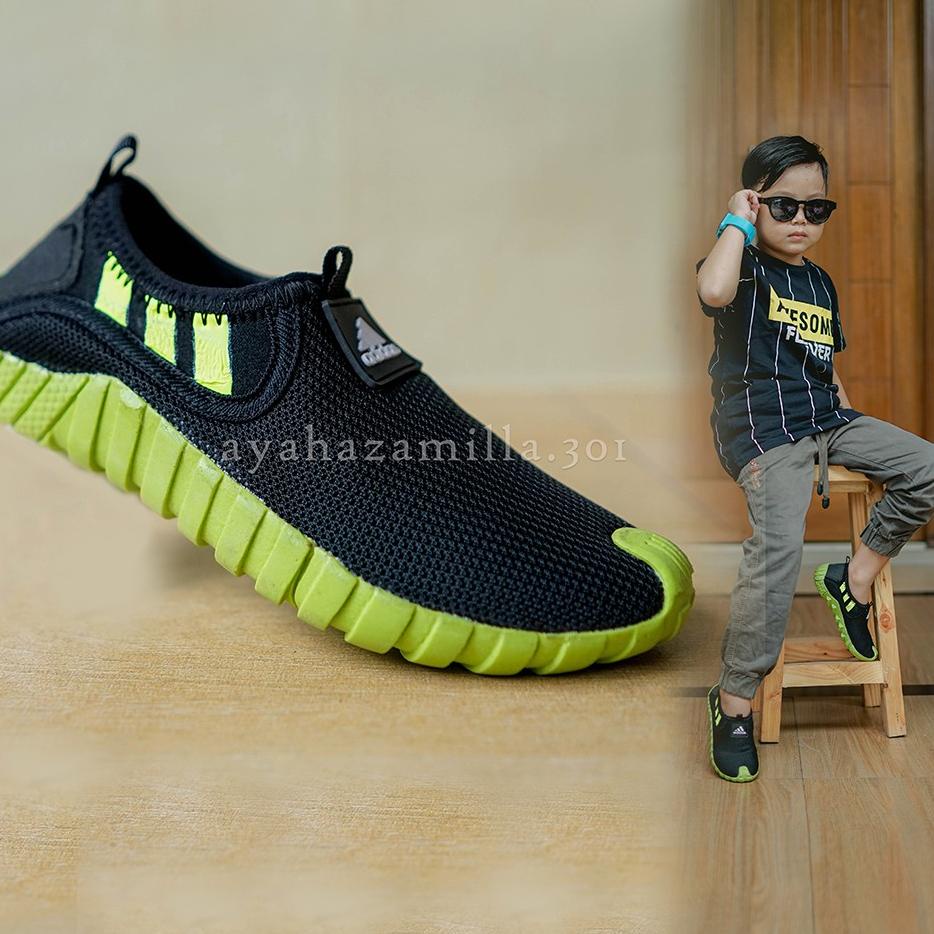 [cod]  ON sepatu adidas jawpaw slip on anak quality guaranteed/sepatu sepeda anak  ~
