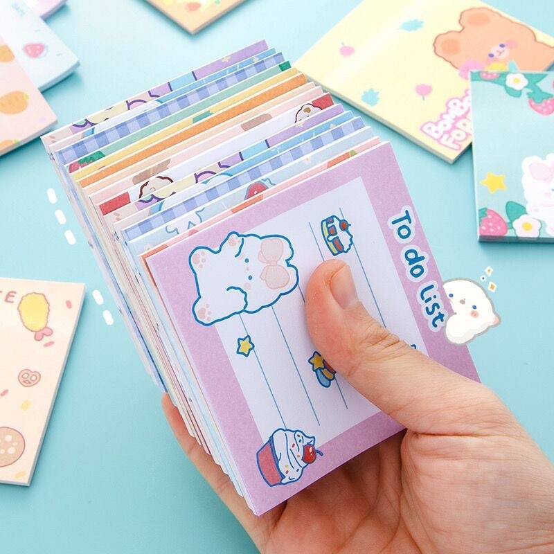 CUTE MEMOPAD KAWAII STICKY NOTE INS BEAR RABBIT CUTE