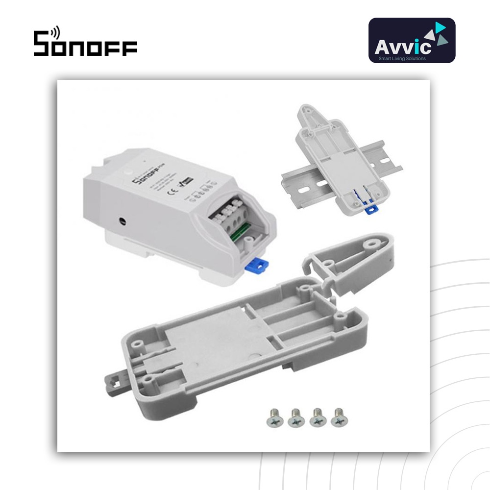 SONOFF DR DIN Rail Tray Stand Holder Bracket Mounting