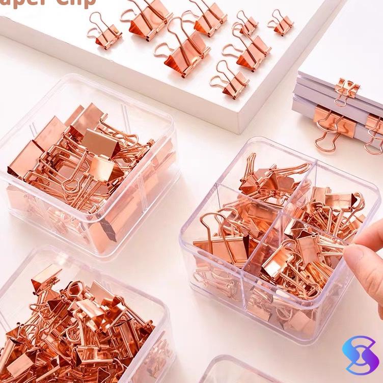 

ケ BINDER CLIP PENJEPIT KERTAS (PAPER CLIP) ROSE GOLD Penjepit Rose Gold Isi - BC 8999-9006 PALING DIMINATI 81F