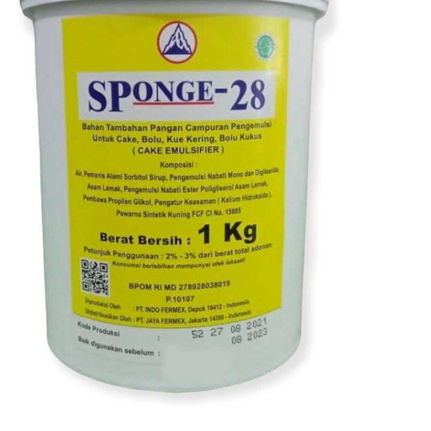 

➤ Sponge-28 SP Pengembang Kue 1Kg Cake Emulsifier ☝