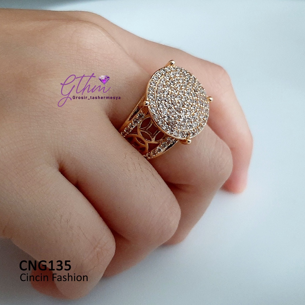 Cincin Wanita Mewah Olla Perhiasan fashion Import Kualitas premium Anti karat cng135