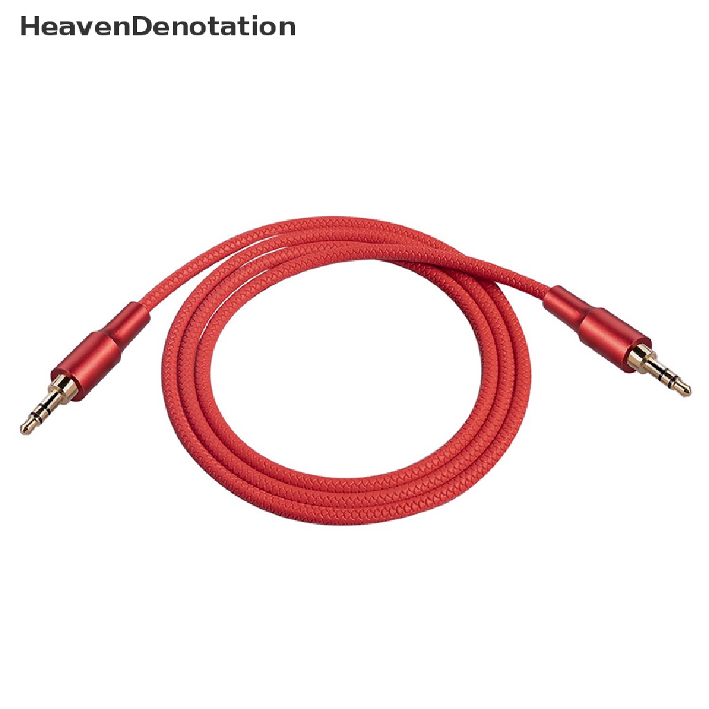 [HeavenDenotation] Kabel Ekstensi Audio Jack 3.5mm Kabel Aux Lapis Emas Untuk Speaker Headphone HDV