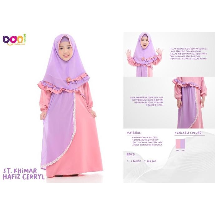 Diskon Gamis Anak Rabbani ST KhIMAR Hafiz CERRYL Original Bani Batuta