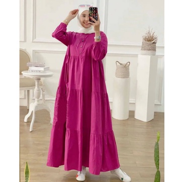 2023 VIRAL!! GAMIS LESTI Baju Gamis Maxi Dress Wanita Fashion Muslim Kekinian Bahan Rayon Premium Te