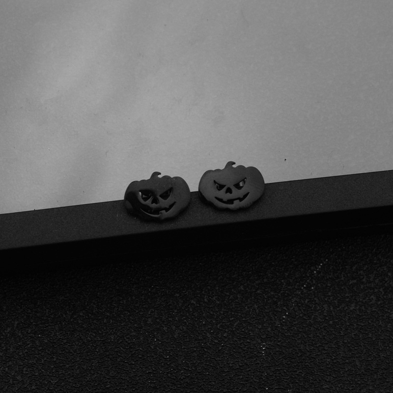 Anting Couple Unik Niche Labu Hantu Kepala Halloween Ghost Baru