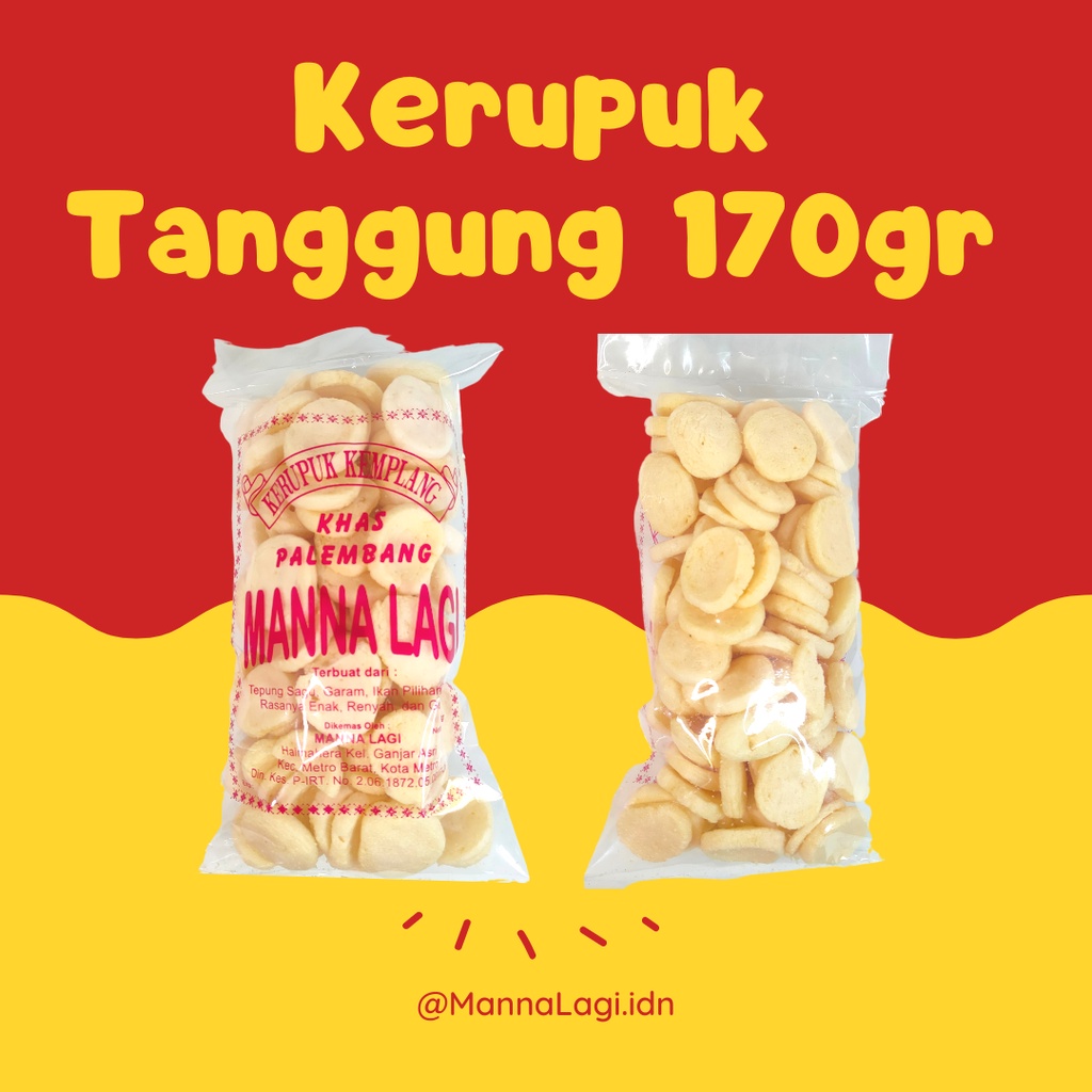 

KERUPUK TANGGUNG - MANNA LAGI - KERUPUK KHAS PALEMBANG 180GR