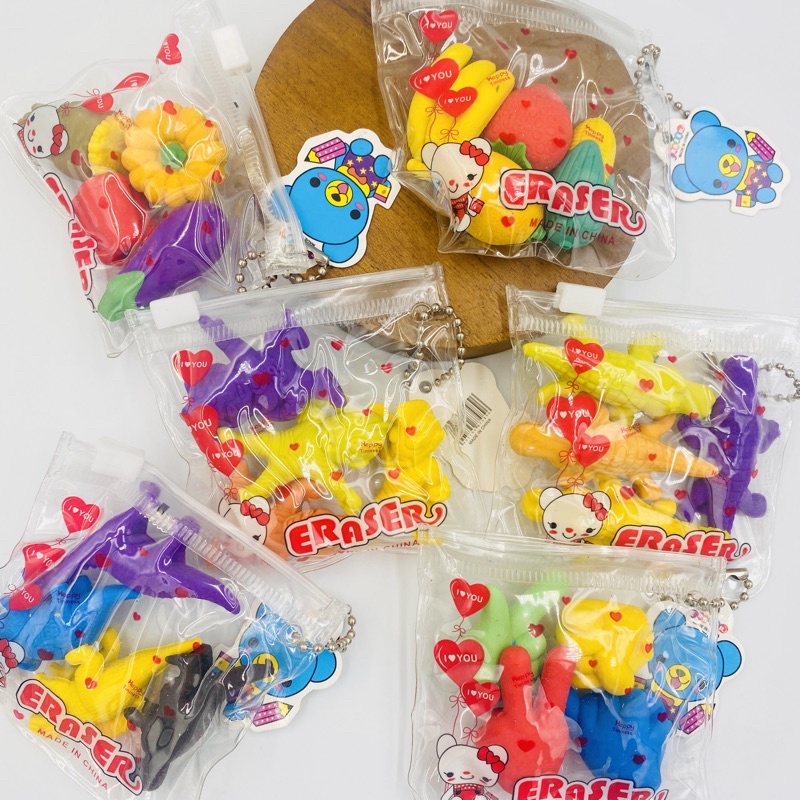 Penghapus Lucu Berkarakter Warna-Warni