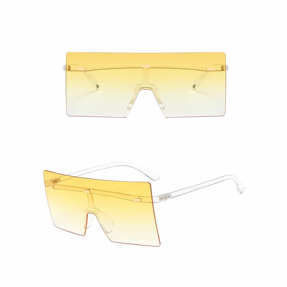 Kacamata UV400 [ Kuning ] Anti Radiasi - Sunglasses Wanita dan Pria Korea - HM8161