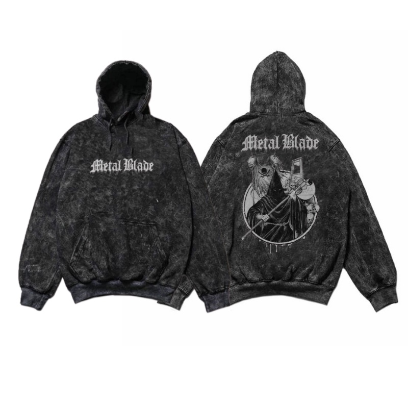 Sweater Hoodie Washed Distro Motif Humanist Metal Metal | Jaket Hoodie Sandwash Pria