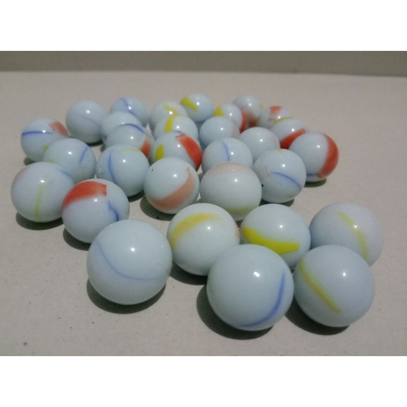 100 Pcs Mainan Gundu Kelereng Kaleci Marmer