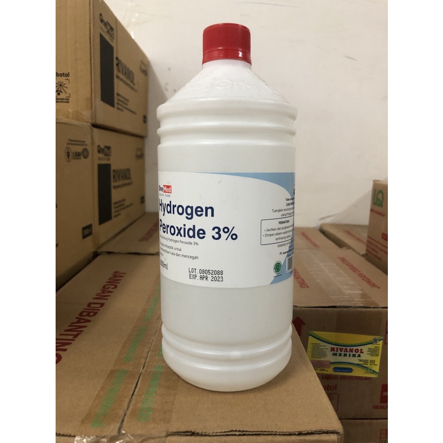 H2O2 HYDROGEN PEROXIDE 3% 800 ML ONEMED / BOTOL