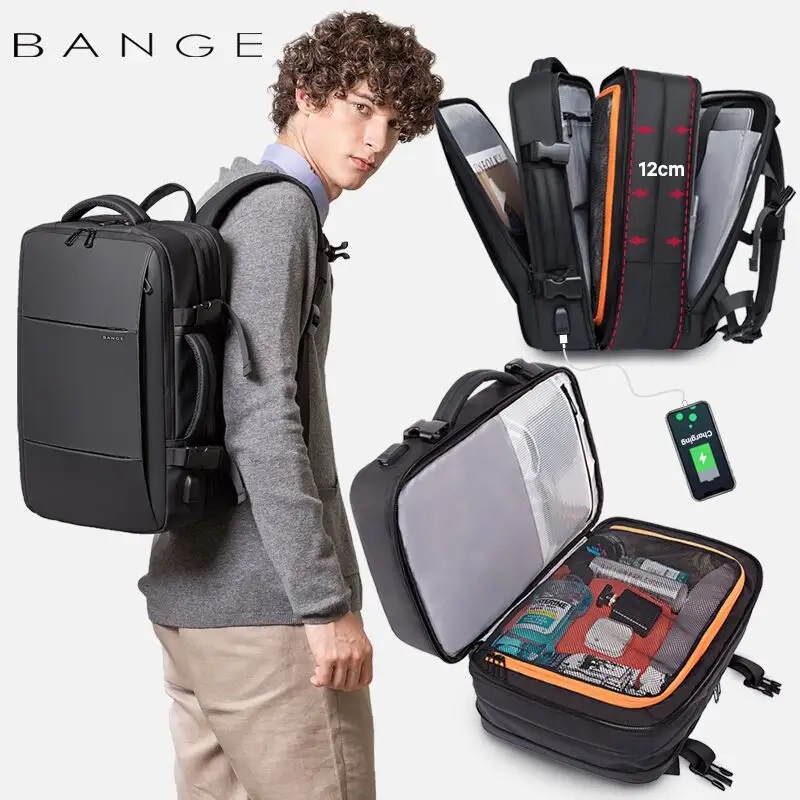 Bange BG1908 Tas Backpack Ransel Laptop Pria 15.6&quot; USB Expandable