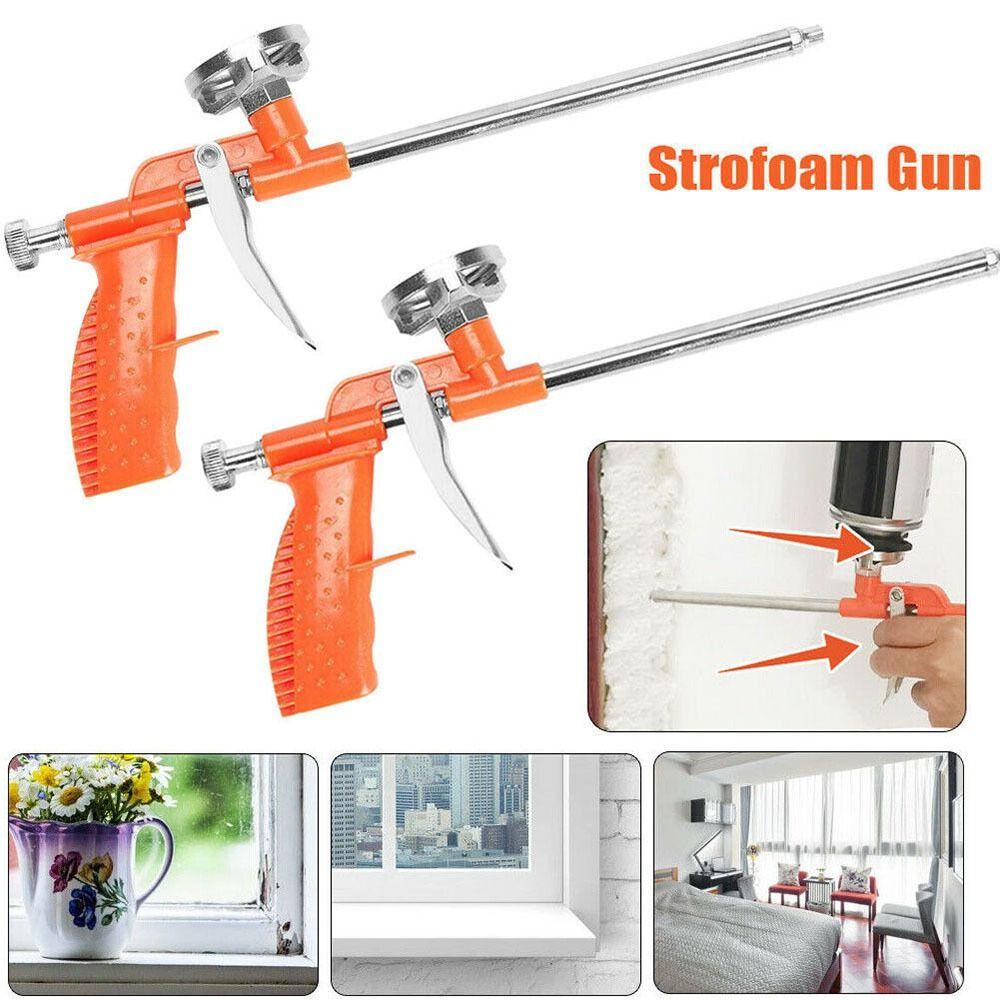 Chookyy Foam Expanding Spray Gun Khusus Polyurethane Foam Sealant Chrome Plat Coat Bondit Pistol Lem Busa