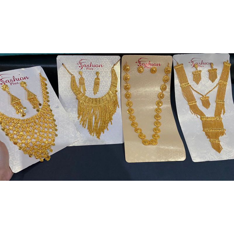 kalung Dubai adat/kalung india emas/perhaisan india/kalung set india kalung panjang dubai