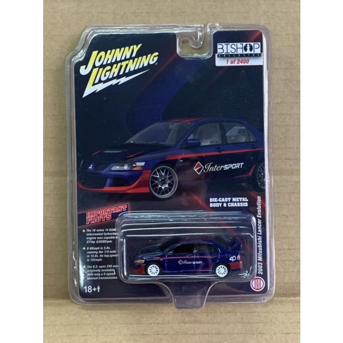 Johnny Lightning 2003 Mitsubishi Lancer Evolution Intersport