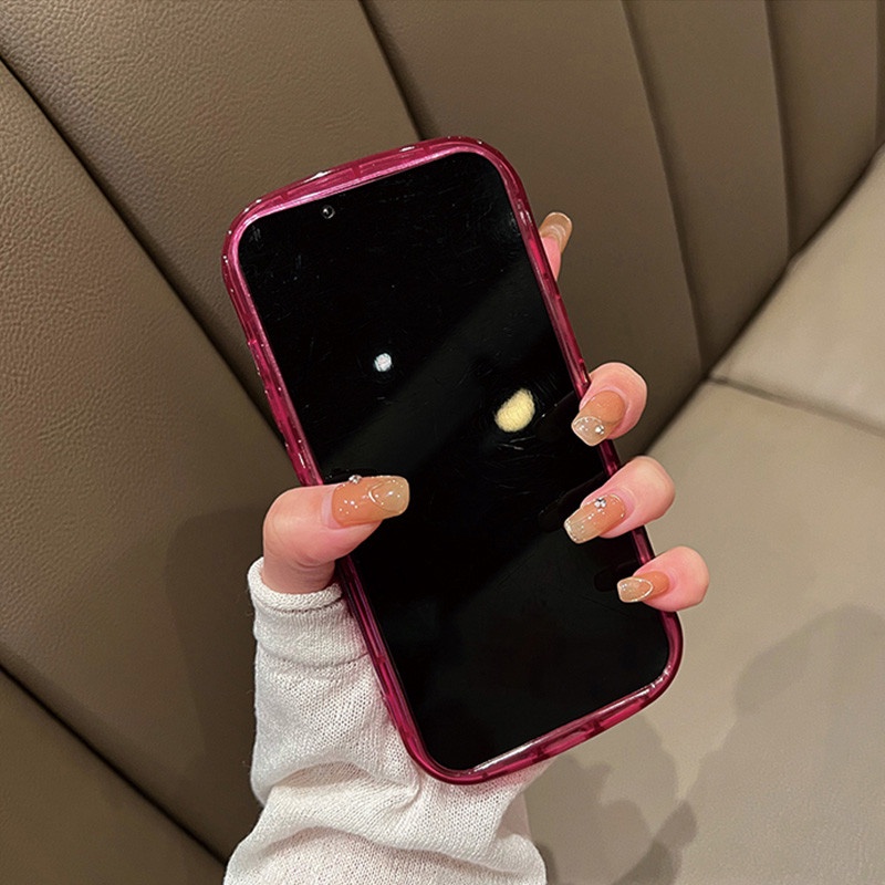 Holder Lipat Tak Terlihat Ring Stand Lensa Kamera Casing Ponsel Transparan Kompatibel Untuk iPhone 13 12 11 12Pro 13Pro Max Soft Candy Back Cover