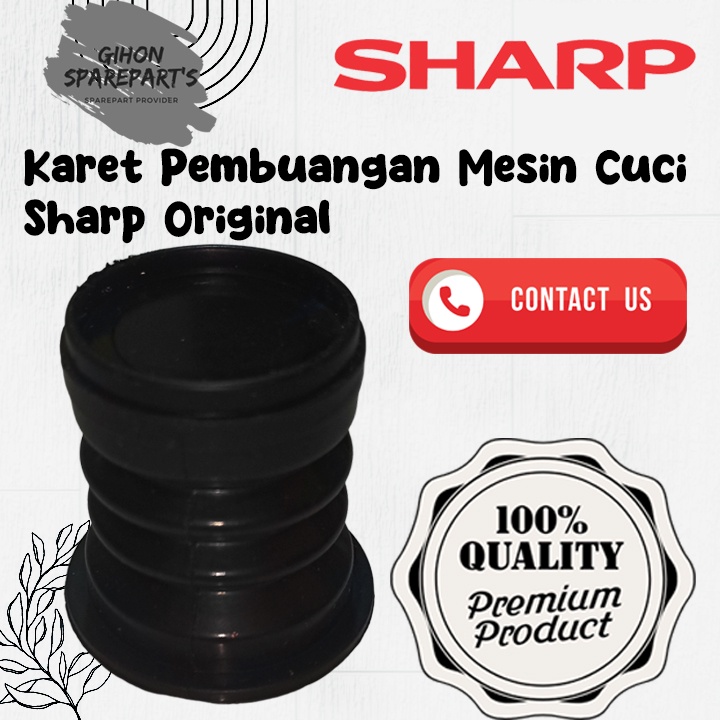 karet pembuangan mesin cuci SHARP ORI