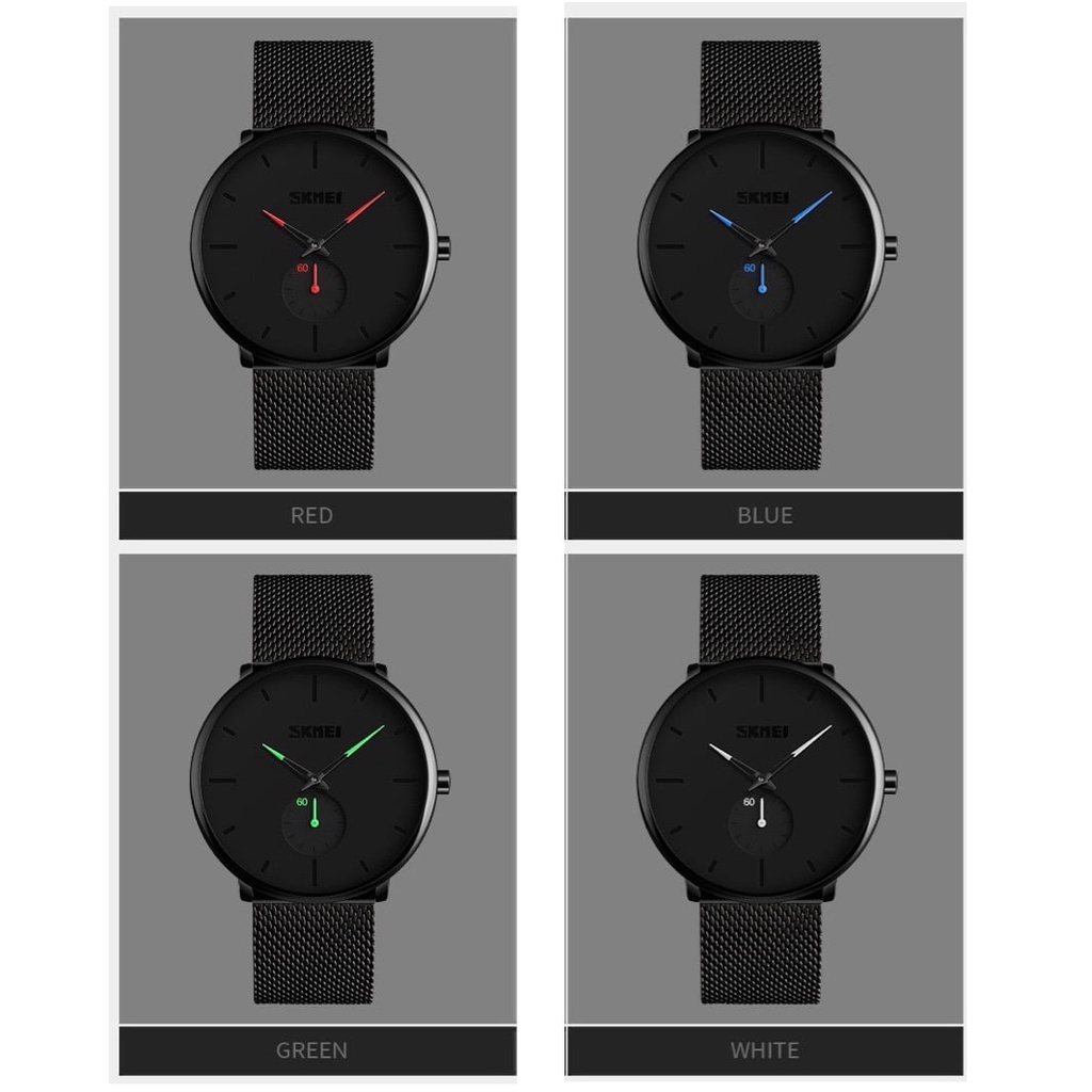 SKMEI 9185 Jam Tangan Pria Wanita Analog Water Resistant 30M Watch