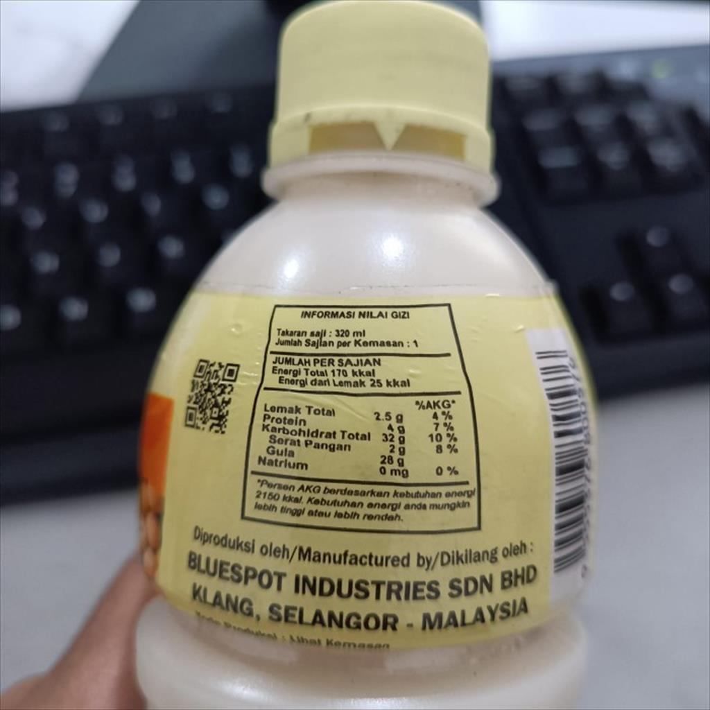 Sunbay Soya Bean Drink 320 Ml Minuman Kedelai Original Cokelat Halal