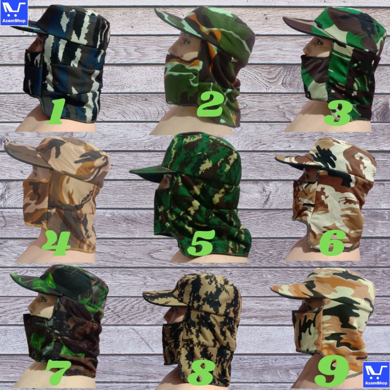 Topi Jepang Masker Loreng Topi Mancing Topi Proyek Bangunan