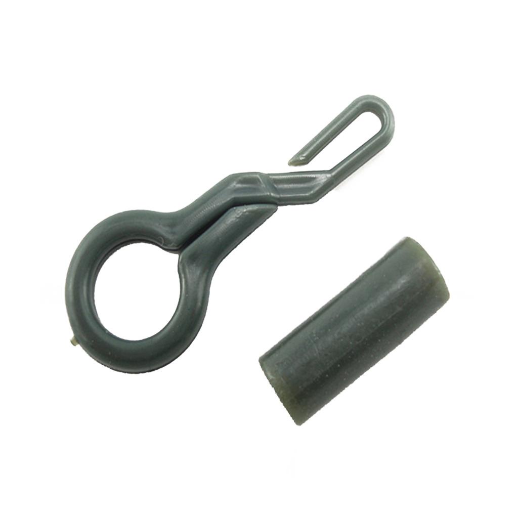 Huit 20Pcs Memancing Ikan Ikan Gurame Memimpin Snap Tackle Klip Tabung Konektor Aksesori Tahan Lama Rigs Link Penguncian Adapter Tools Portable