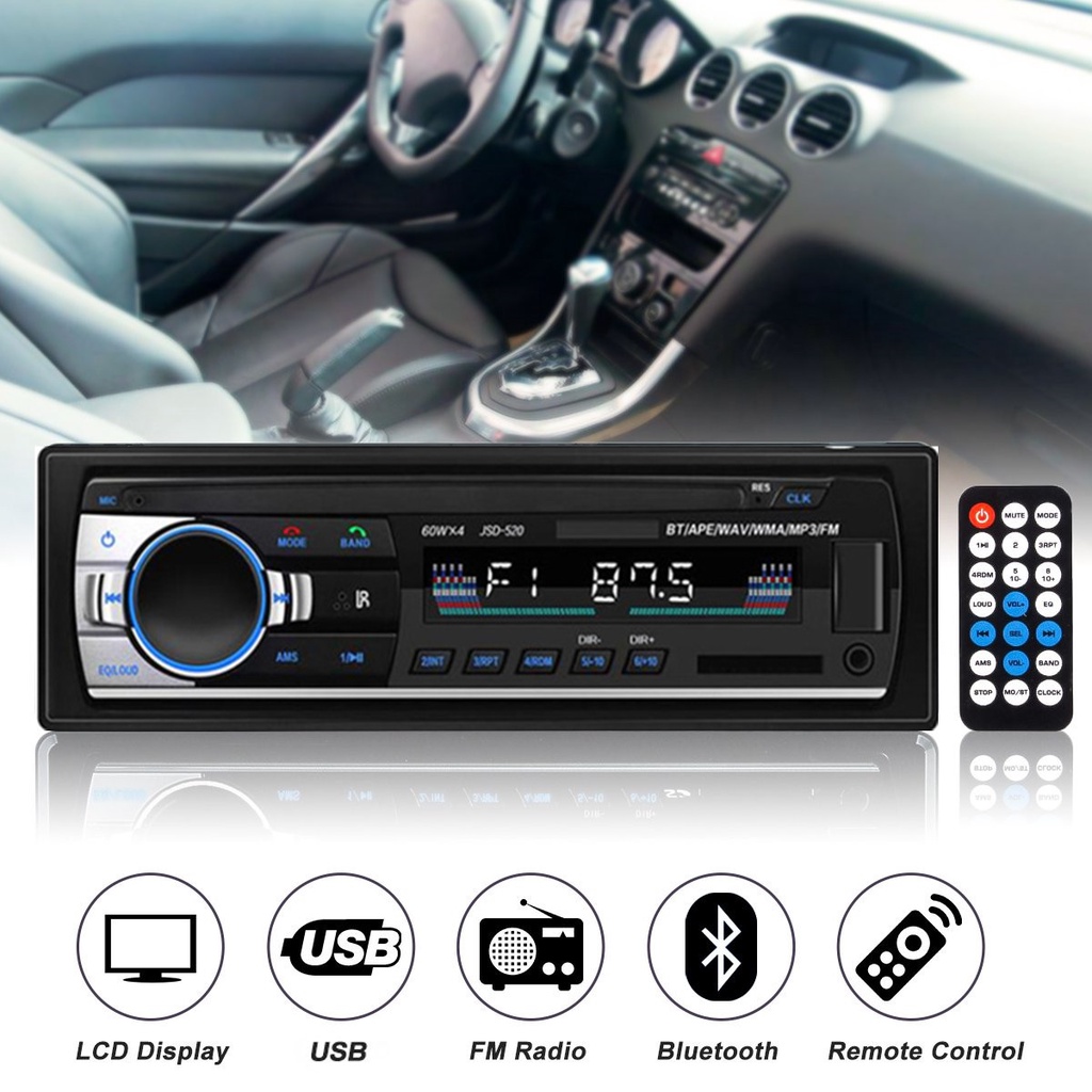 Mukava Tape Audio Mobil Bluetooth Version Multifungsi Bluetooth USB MP3 FM Radio JSD- VC10