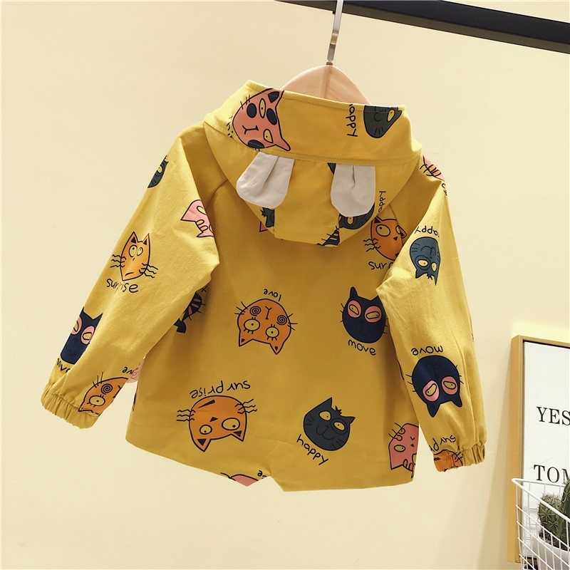 KM88 NEW Jaket premium bayi dan anak motif kucing kualitas premium