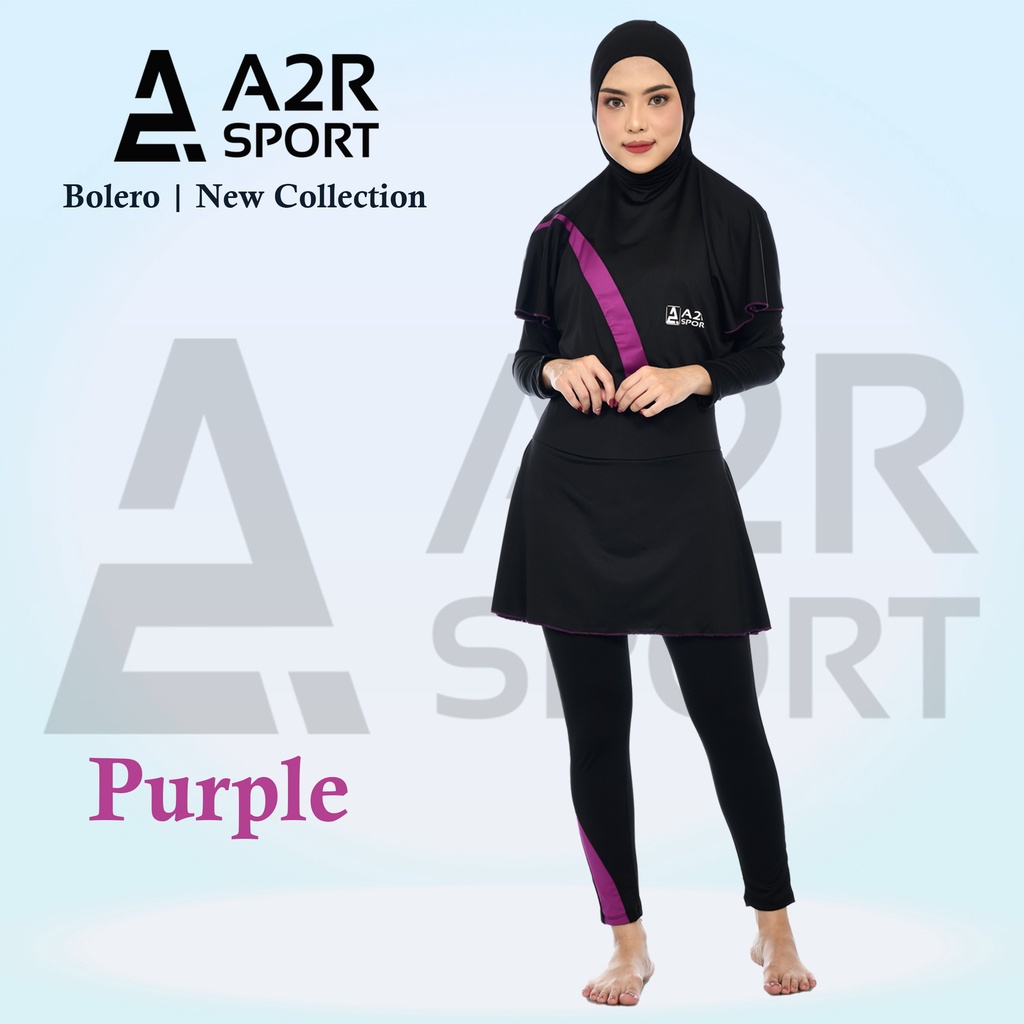 A2R Sport - Bolero Baju Renang Muslim Dewasa hijab set