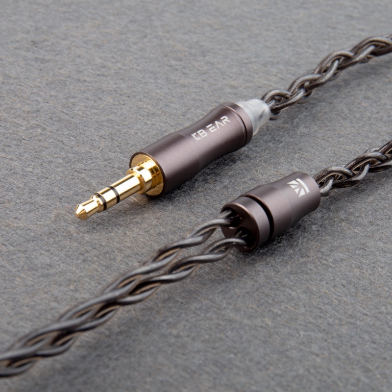 Kbear Hazy 6N Graphene+Copper-Silver Alloy Mixedly Braided Upgrade Kabel MMCX/2Pin Konektor 3.5mm/2.5mm/4.4mmPlug Earphone Wire