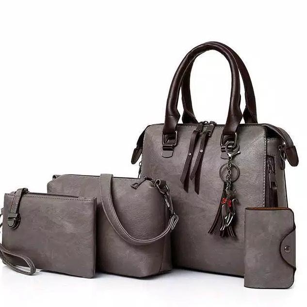 TERPERCAYA 201003 Tas Kerja Wanita Import Handbag Cewek Impor 4 in 1 JTF819624 GT1662 LT1496 BQ2445 