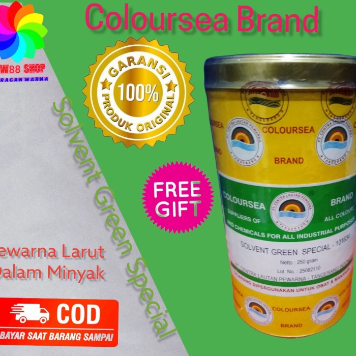 DISKON SHOPEE/ Pewarna Hijau Larut Minyak (Coloursea Brand)