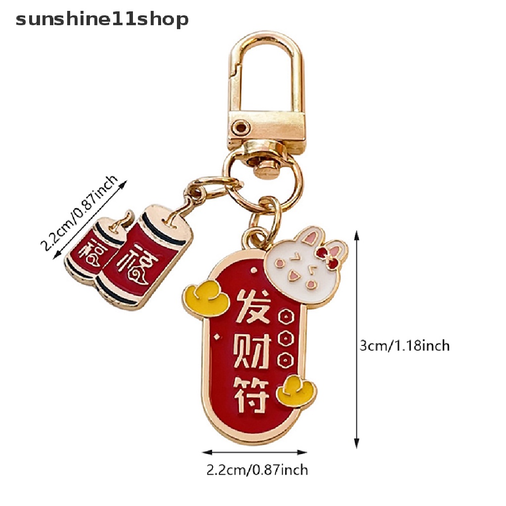 Sho Gantungan Kunci Hewan Lucu Kelinci Key Ring Enamel Gantungan Kunci Untuk Wanita Pria Penutup Headphone Keyring Hadiah N