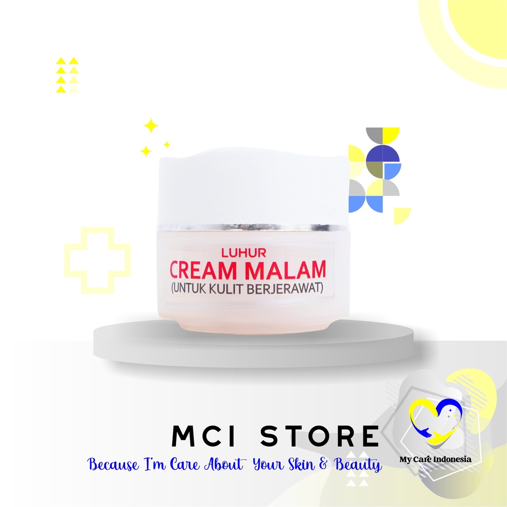 Cream Malam Acne Luhur Skincare Merawat Wajah Berjerawat Menjadi Lebih Cerah