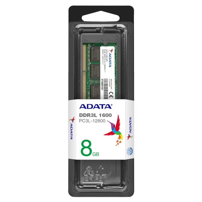 ADATA RAM DDR3L SODIMM 4GB, 8GB PC12800 1600Mhz For Laptop Intel AMD